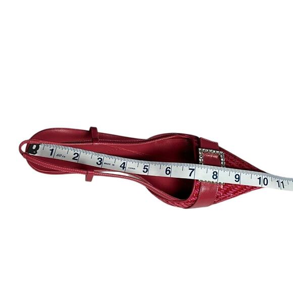 Kate Spade New York Fuchsia Pink Slingback Kitten Heels Size 8 Made in Italy Lux - Picture 12 of 13